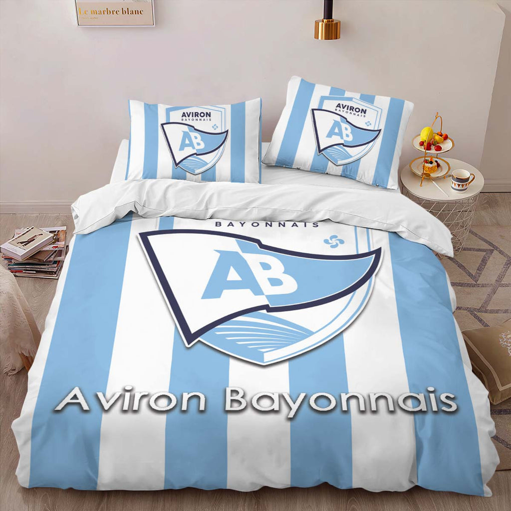 Housse De Couette Aviron Bayonnais Rugby Club 08 Parure de lit Ensemble De Literie