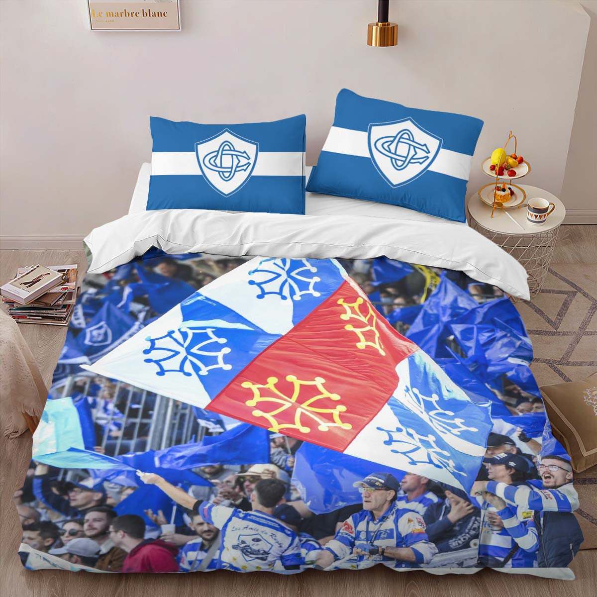 Housse De Couette Castres Olympique Rugby Club 01 Parure de lit Ensemble De Literie