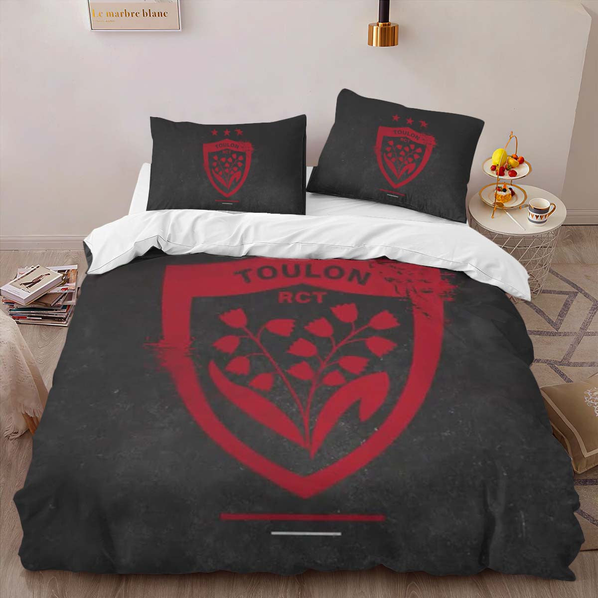 Housse De Couette RCT Toulonnais Rugby Club 05 Parure de lit Ensemble De Literie