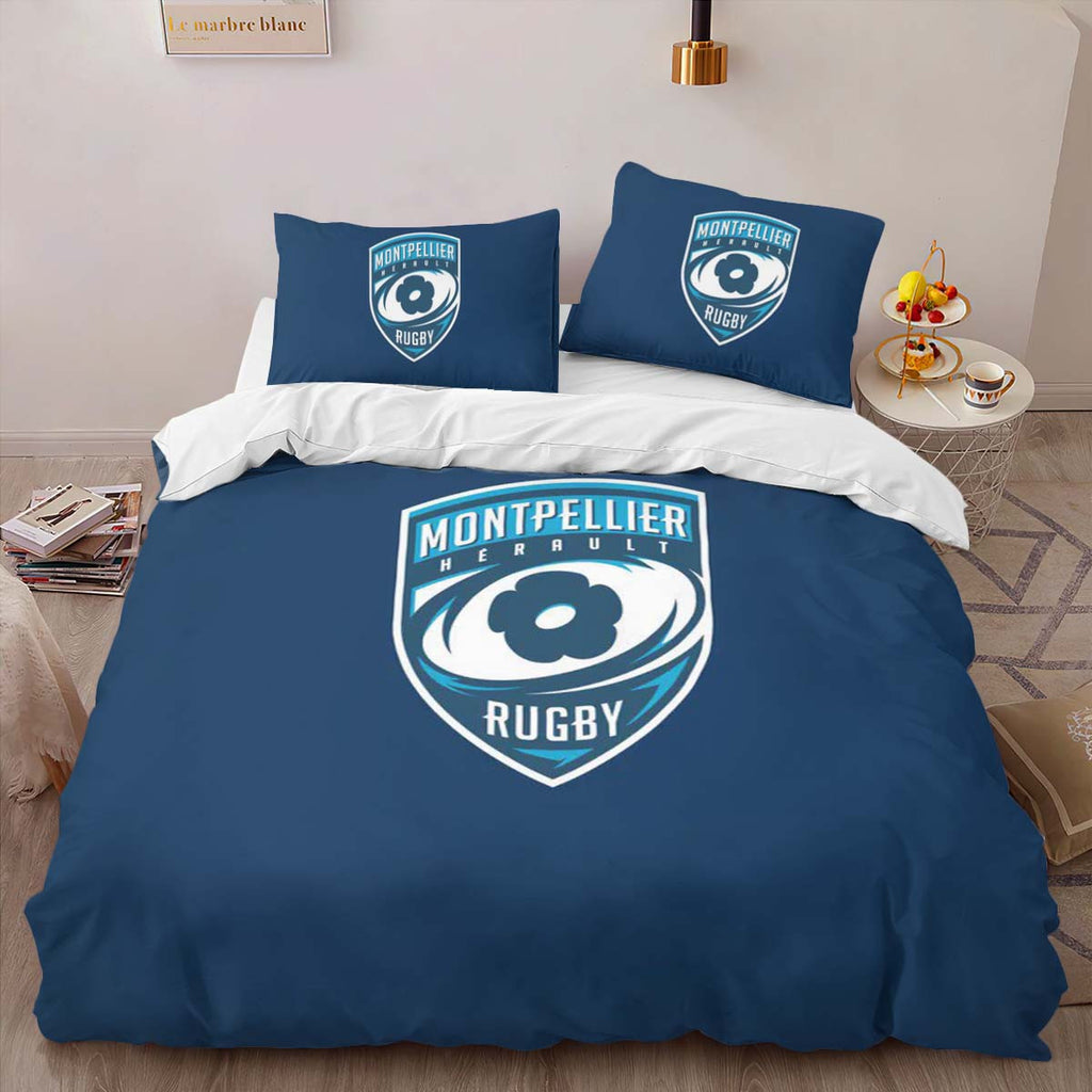 Housse De Couette MHR Montpellier HÃ©rault Rugby Club 05 Parure de lit Ensemble De Literie