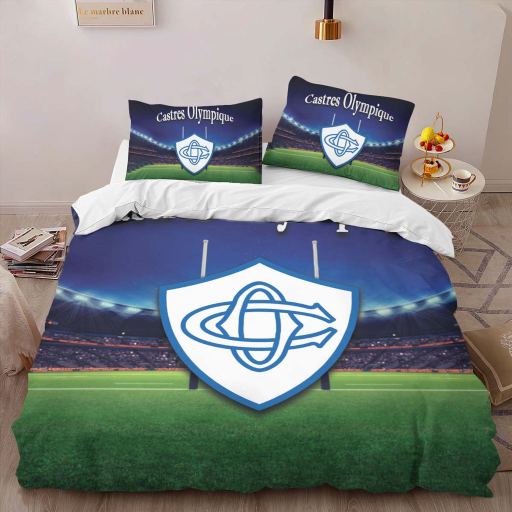 Housse De Couette Castres Olympique Rugby Club 14 Parure de lit Ensemble De Literie