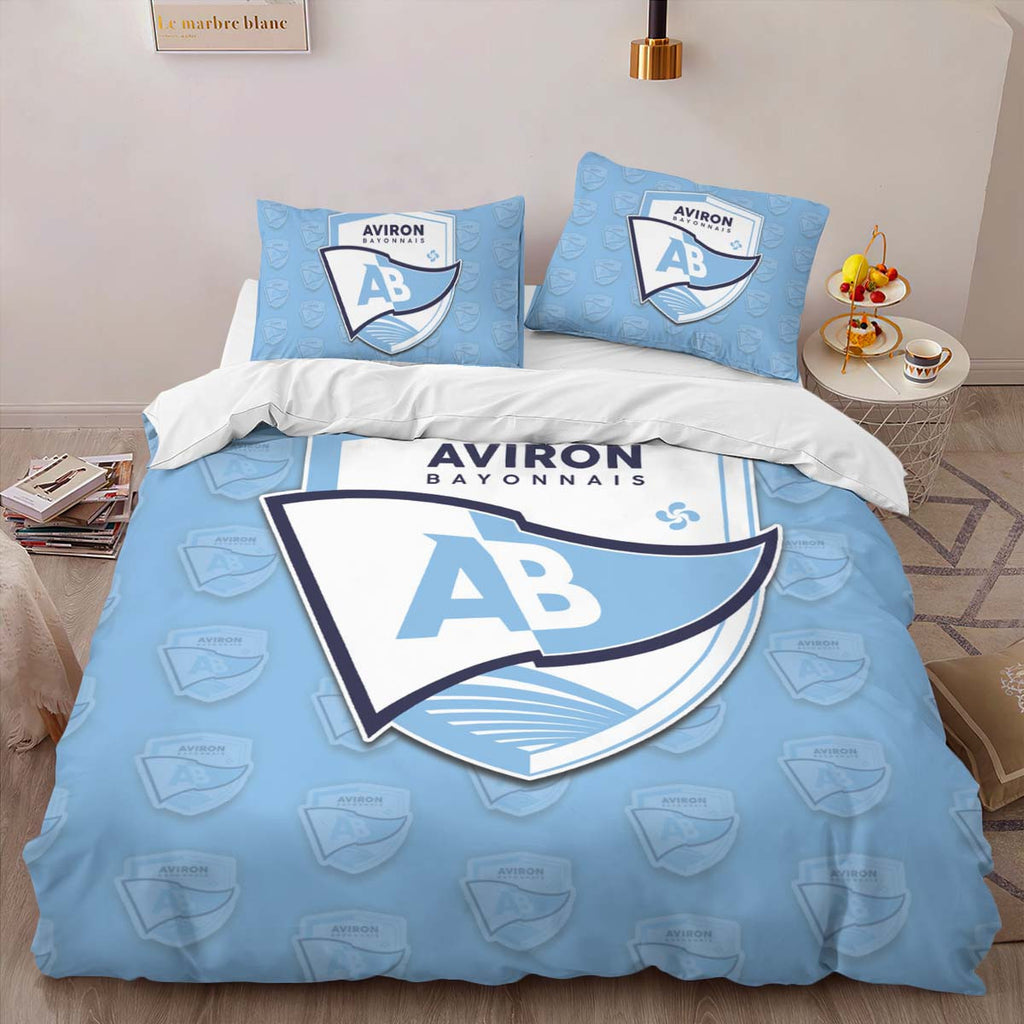 Housse De Couette Aviron Bayonnais Rugby Club 10 Parure de lit Ensemble De Literie