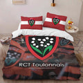 Housse De Couette RCT Toulonnais Rugby Club 18 Parure de lit Ensemble De Literie