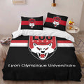 Housse De Couette Lou Lyon Olympique Universitaire Rugby Club 11 Parure de lit Ensemble De Literie