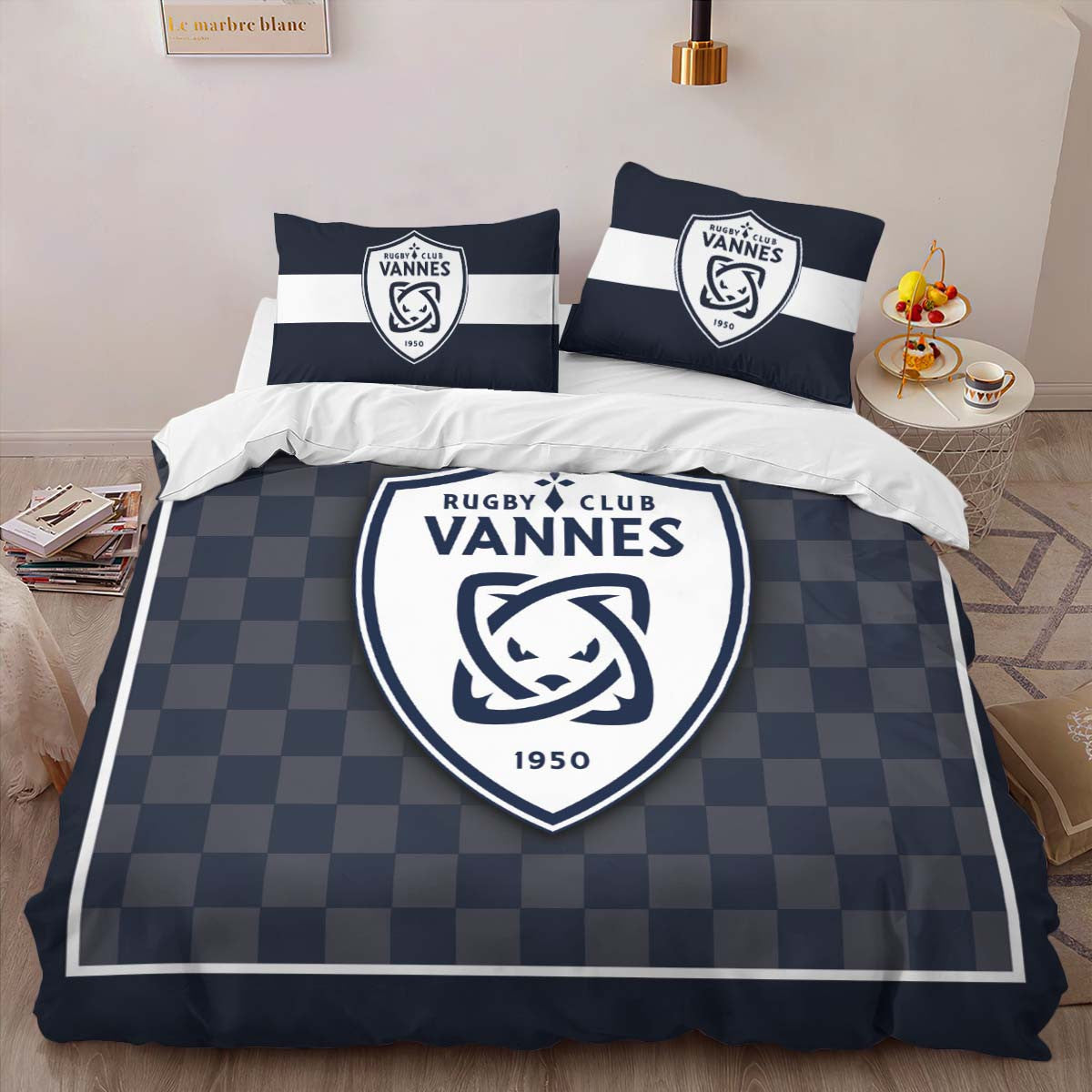 Housse De Couette Rugby Club Vannes Club 13 Parure de lit Ensemble De Literie