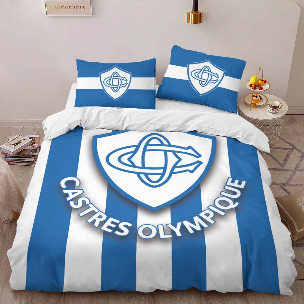 Housse De Couette Castres Olympique Rugby Club 09 Parure de lit Ensemble De Literie