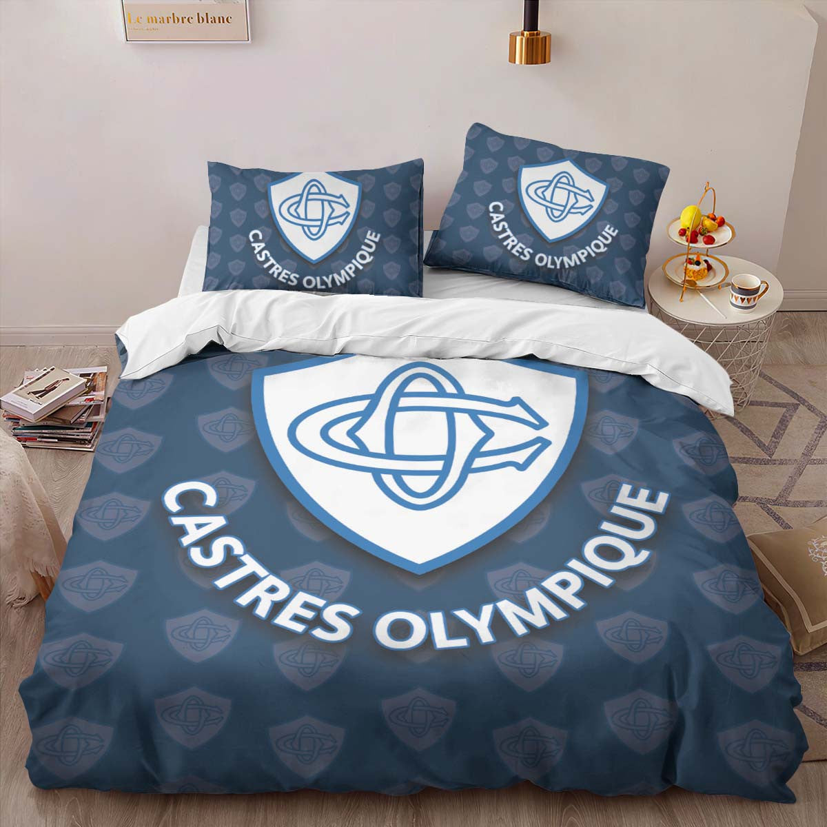 Housse De Couette Castres Olympique Rugby Club 11 Parure de lit Ensemble De Literie