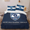 Housse De Couette MHR Montpellier HÃ©rault Rugby Club 13 Parure de lit Ensemble De Literie
