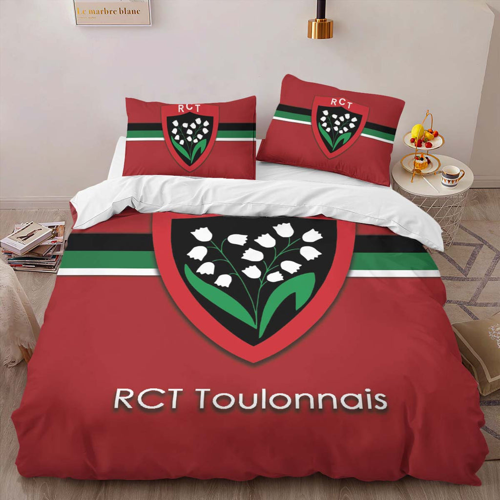 Housse De Couette RCT Toulonnais Rugby Club 17 Parure de lit Ensemble De Literie